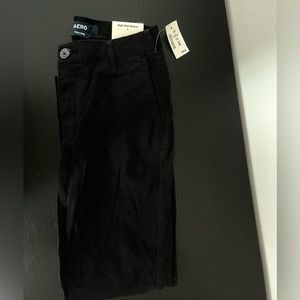 Aeropostale Black High Rise Skinny Pants for work or uniform